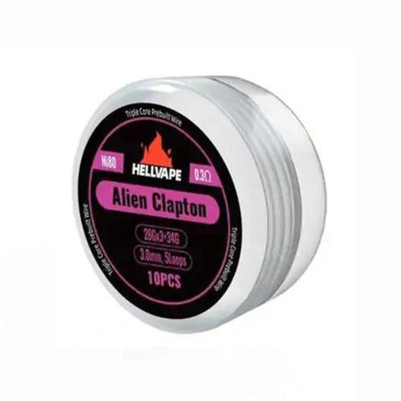 Hellvape N80 TC Alien Clapton 0.3 Ohm, 10stk